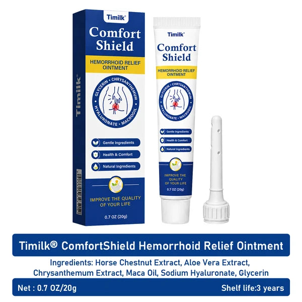 Pomada Timilk® ComfortShield para alívio de hemorroidas