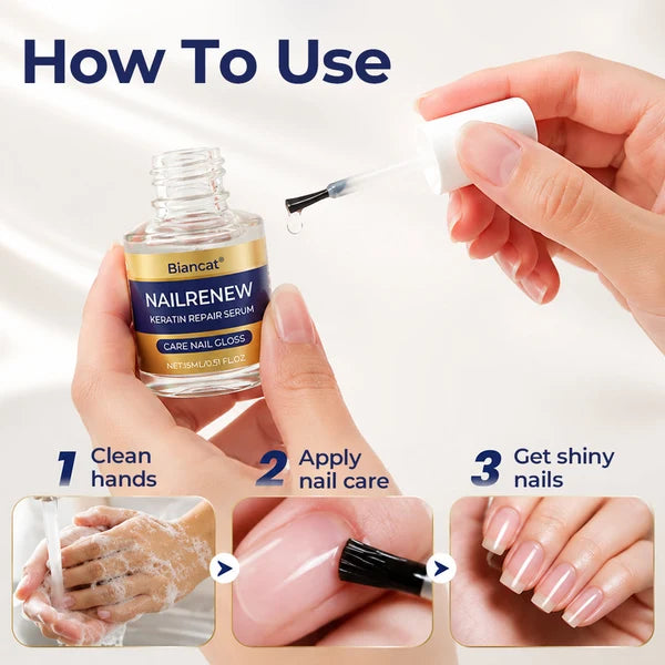 Sérum Reparador de Queratina NailRenew da Biancat®