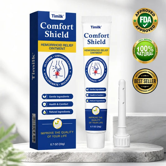 Pomada Timilk® ComfortShield para alívio de hemorroidas