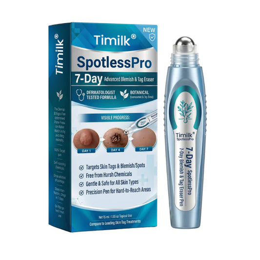 Timilk® SpotlessPro: O roll-on botânico de ação rápida e completamente indolor que elimina marcas de pele persistentes e manchas escuras