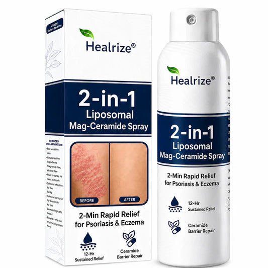 Spray 2 em 1  | Alívio rápido para psoríase e eczema (seguro para o corpo todo e áreas íntimas)