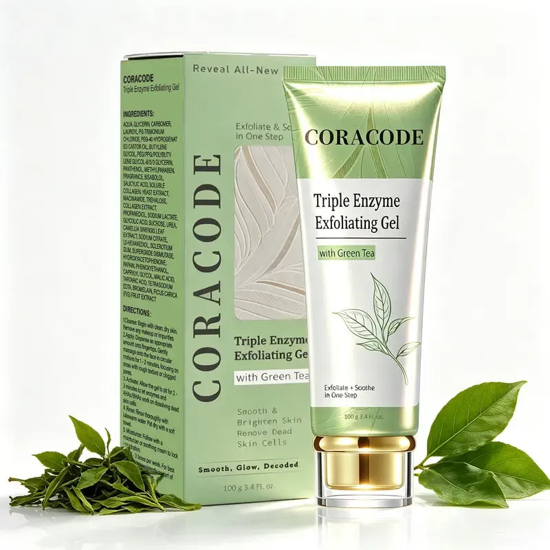 Gel Peeling de Três Enzimas COM Chá Verde CORACODE™