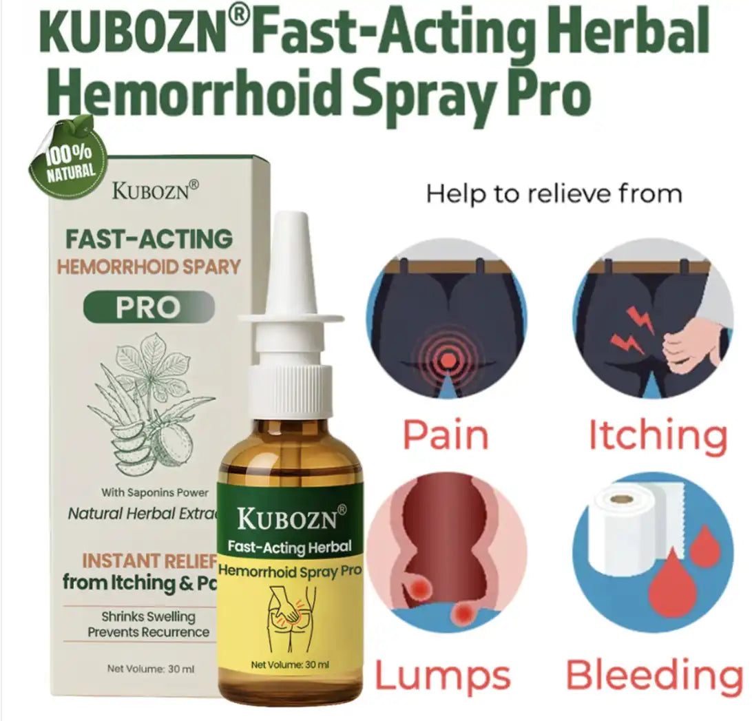 Spray Herbal de Ação Rápida para Hemorroidas Pro