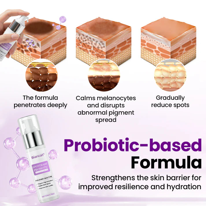 Sérum facial SpotErase com probióticos
