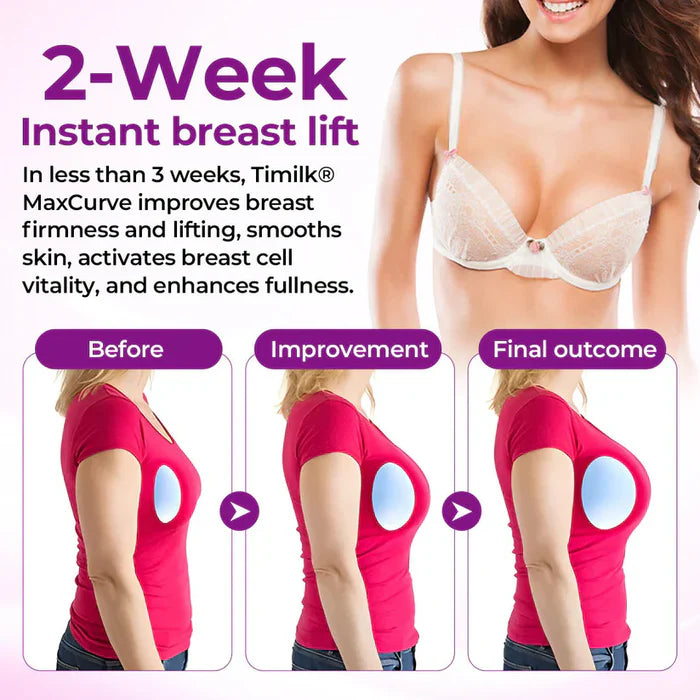 Óleo MaxCurve para modelagem e volumização dos seios
