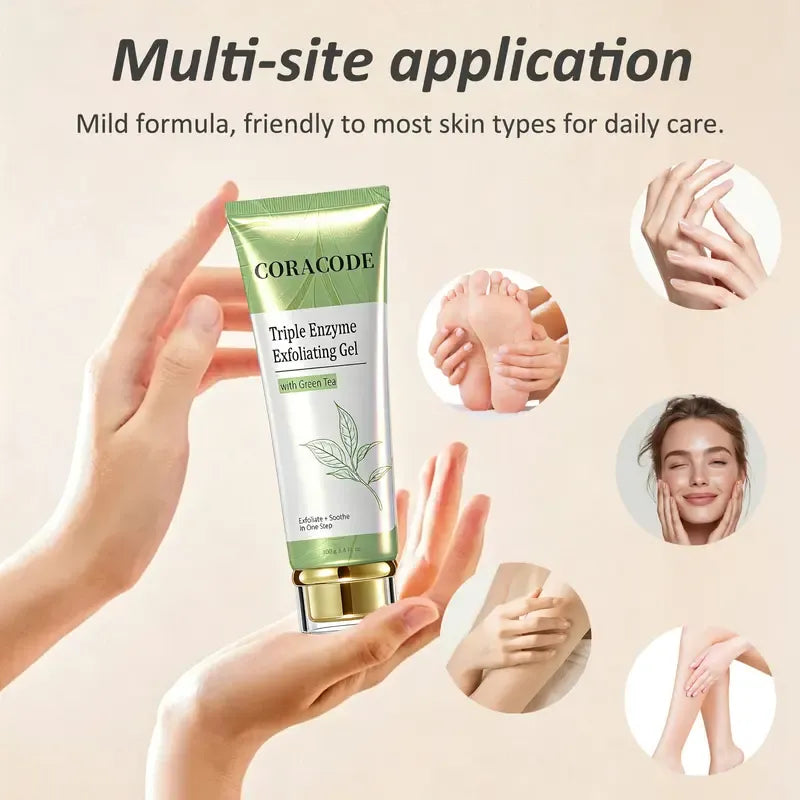 Gel Peeling de Três Enzimas COM Chá Verde CORACODE™