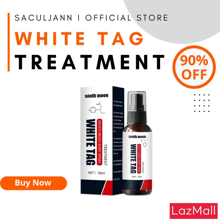 Spray hidratante original South Moon White Tag com óleo de mostarda para tratamento de vitiligo 30ml