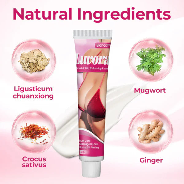 Creme para aumento dos seios e glúteos Luvora Biancat