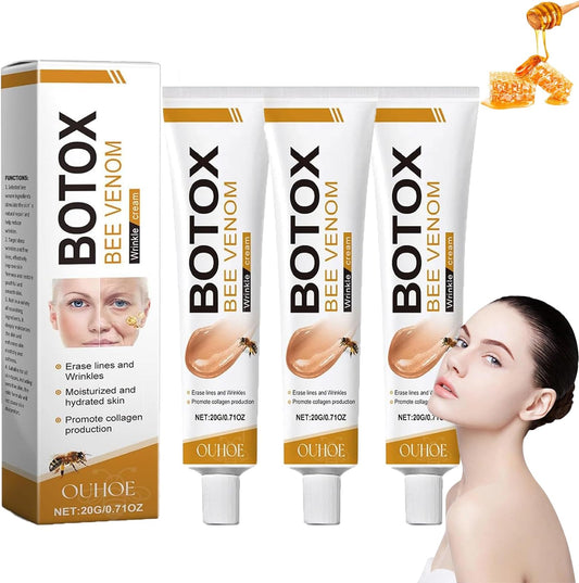 Botox poderoso restaurador da pele - Creme antirrugas com veneno de abelha