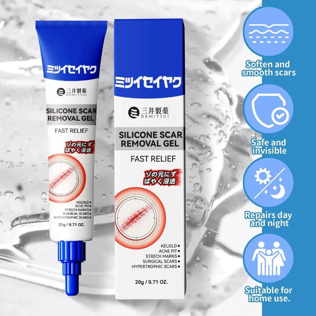 Gel de silicone para cicatrizes