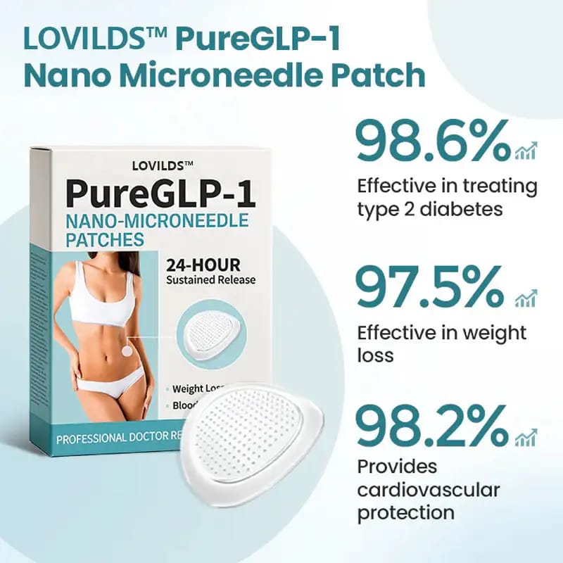Adesivo de microagulhas nano PureGLP-1 da LOVILDS™