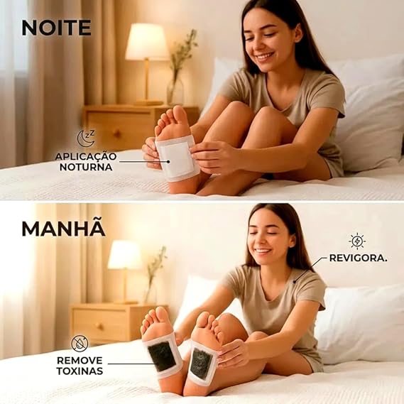 Adesivo detox para os pés Kiyome Kinoki – Pacote com 10 unidades