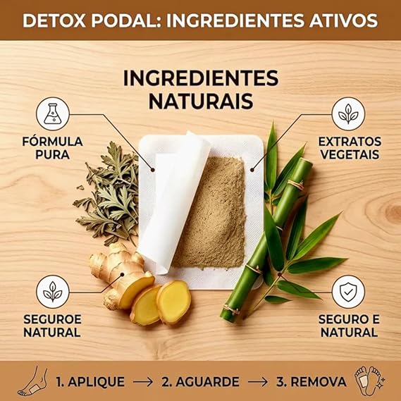 Adesivo detox para os pés Kiyome Kinoki – Pacote com 10 unidades