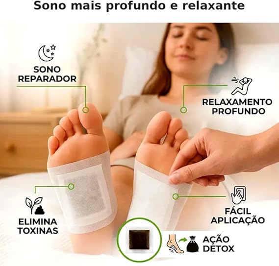 Adesivo detox para os pés Kiyome Kinoki – Pacote com 10 unidades