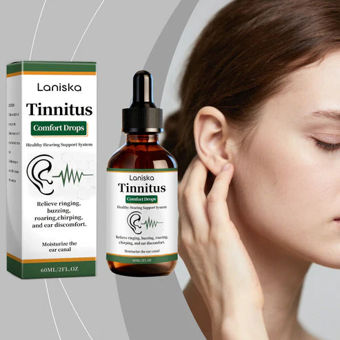 🌿Gotas para Cuidados Auriculares Laniska – Limpeza Suave e Alívio Calmante para Ouvidos Saudáveis 🧼