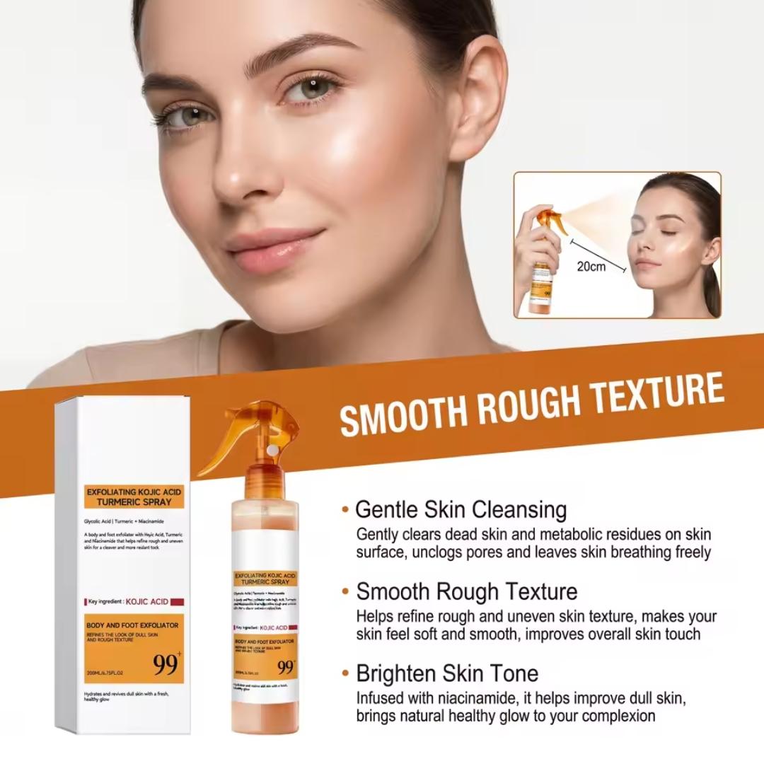 Spray Esfoliante Corporal com Ácido Kójico e Cúrcuma