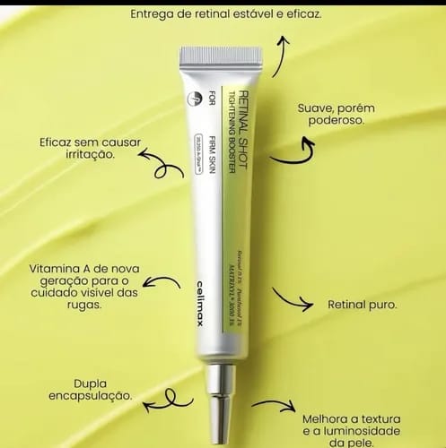 CELIMAX The Vita A Retinal Shot Tightening Booster 15ml | Sérum com Retinal 0,1% | Cuidado de Textura • Aparência dos Poros