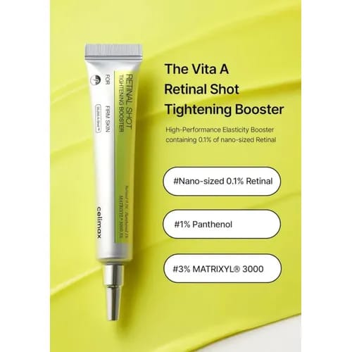 CELIMAX The Vita A Retinal Shot Tightening Booster 15ml | Sérum com Retinal 0,1% | Cuidado de Textura • Aparência dos Poros
