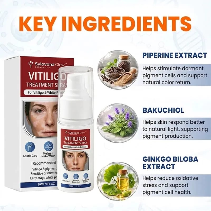 Spray para tratamento de vitiligo, removedor de manchas