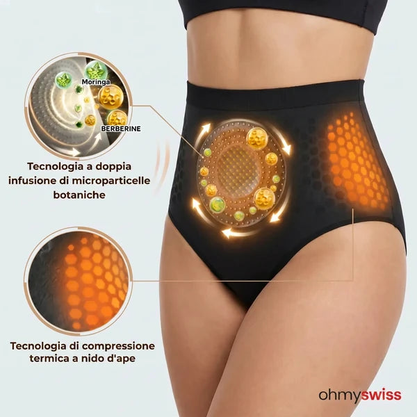 Cinta termogênica para queima de gordura com cintura alta e compressão